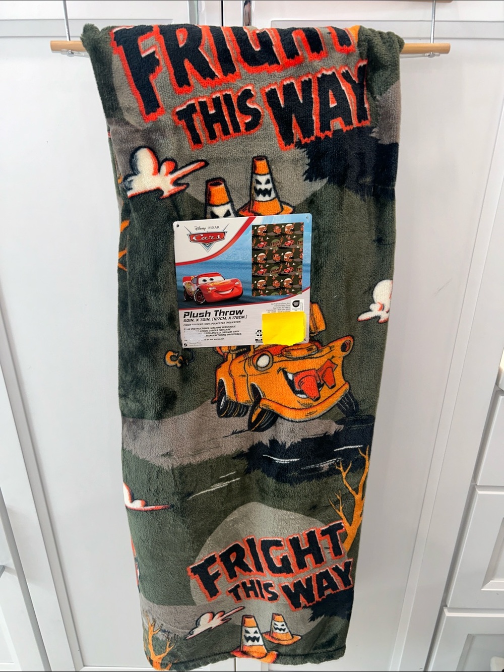 Disney Pixar Cars Halloween Plush Throw Blanket